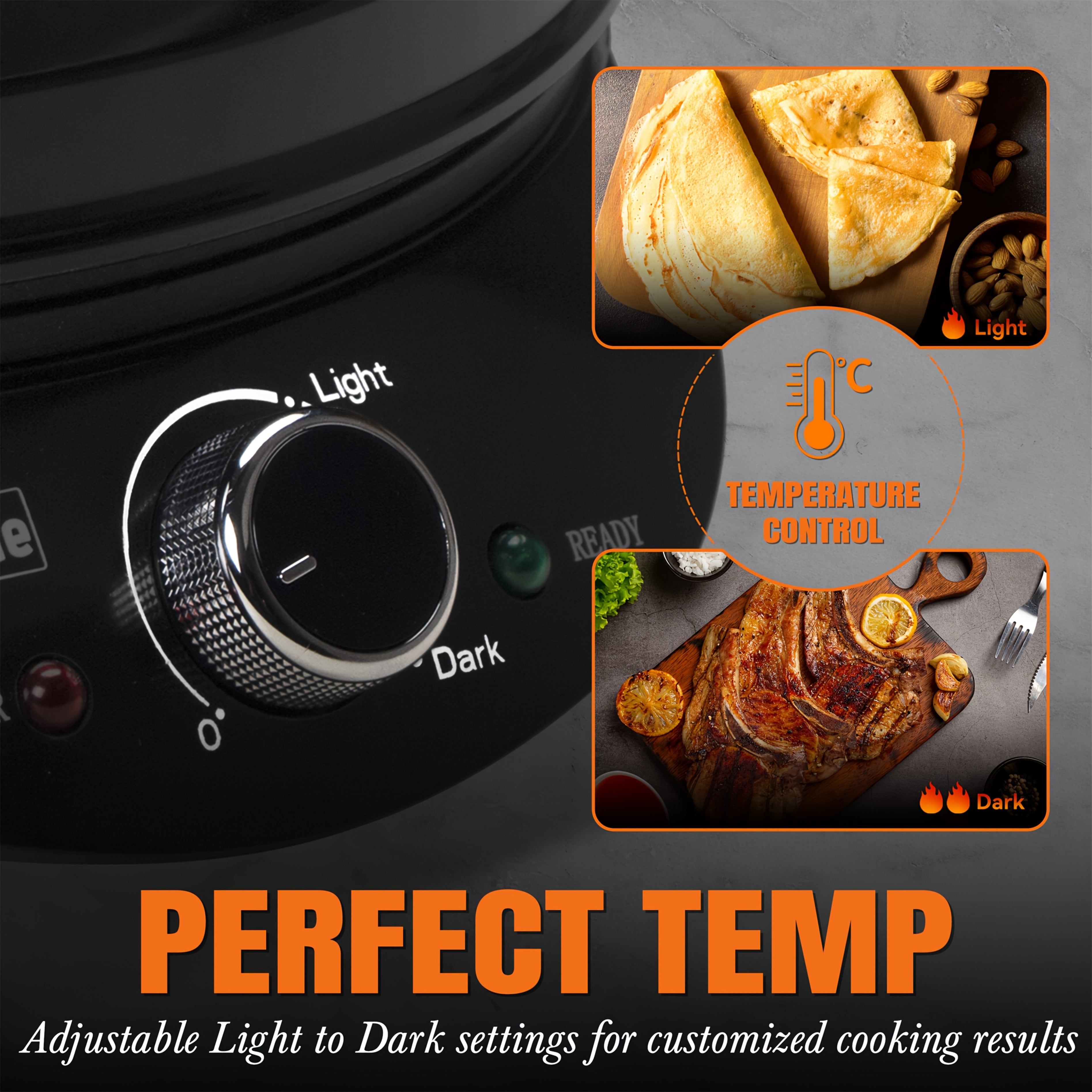 10 Inch Electric Griddle Nonstick, Multi-Funtional Quesadilla Maker, Pizza Maker, Electric Grill Indoor, Smokeless Indoor Grill, Non-Stick Surface, Kitchen Appliances, Black