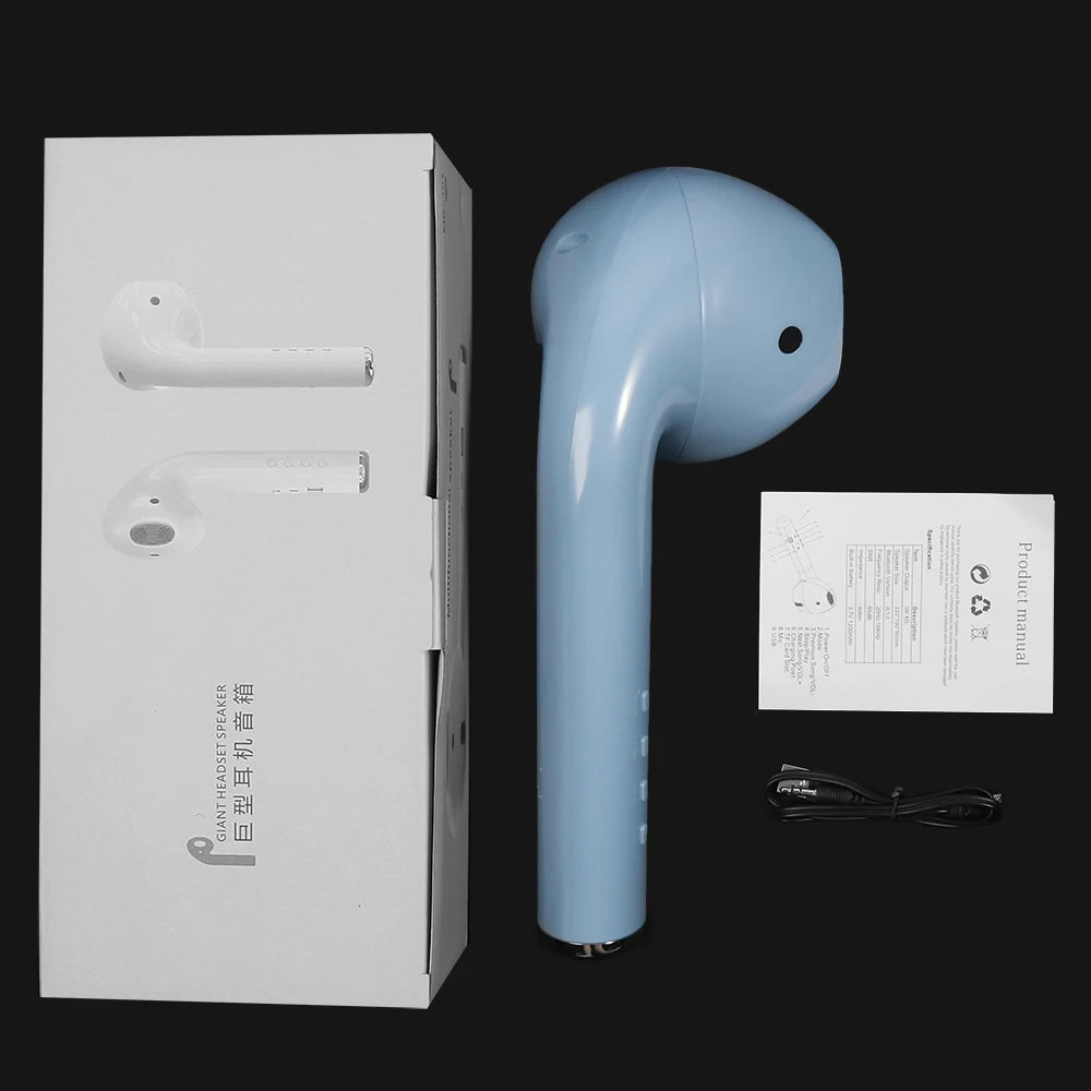 Hot Sale,Speakers,Giant Headset Bluetooth Speaker,TWS,Big Earphone Wireless Portable Speaker,With FM,Mic,TF,AUX,Funny,Cool,Gift