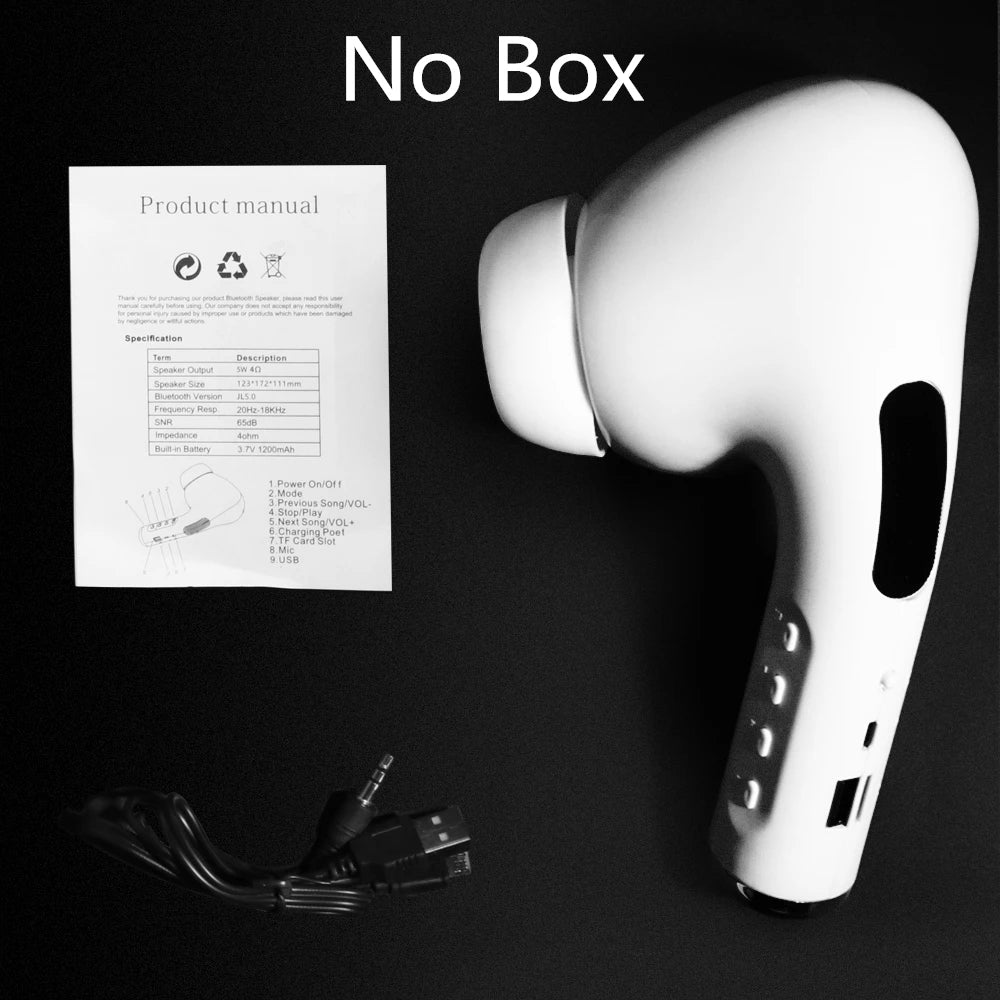 Hot Sale,Speakers,Giant Headset Bluetooth Speaker,TWS,Big Earphone Wireless Portable Speaker,With FM,Mic,TF,AUX,Funny,Cool,Gift