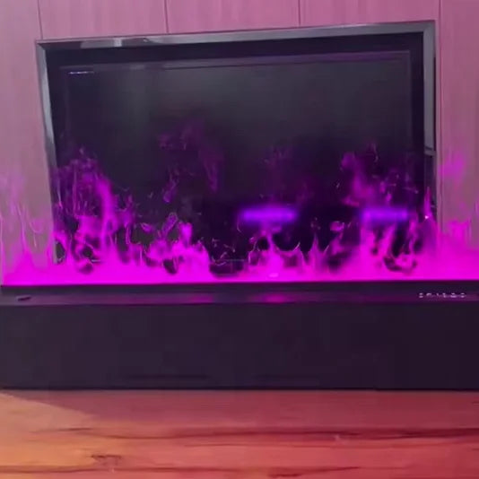 Various Colors Electric Fireplace Heater LED Light Remote Control Flame Water Vapor Buttons Free-standing for Home Hotel Use