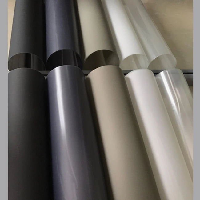 Holographic Projection Screen for Window Shop Display Self-adhesive Rear Projection Screen FilmTransparent/Grey/Dark Color