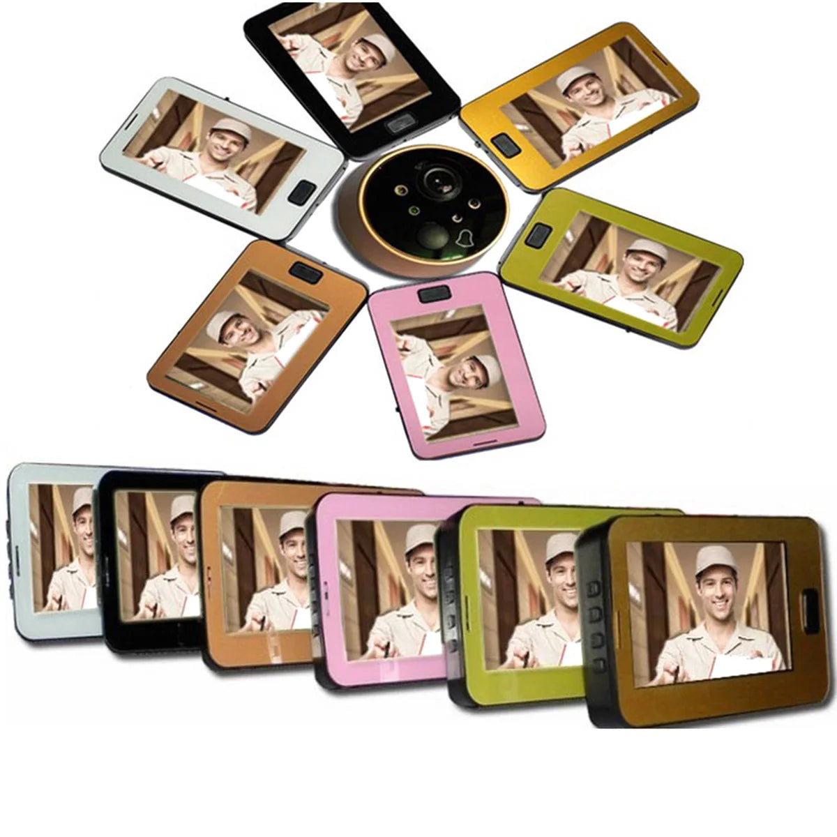 4.3 inch LCD Color Screen Digital Doorbell IR Night Door Camera Photo Recording Digital Door Viewer Smart Peephole Doorbell