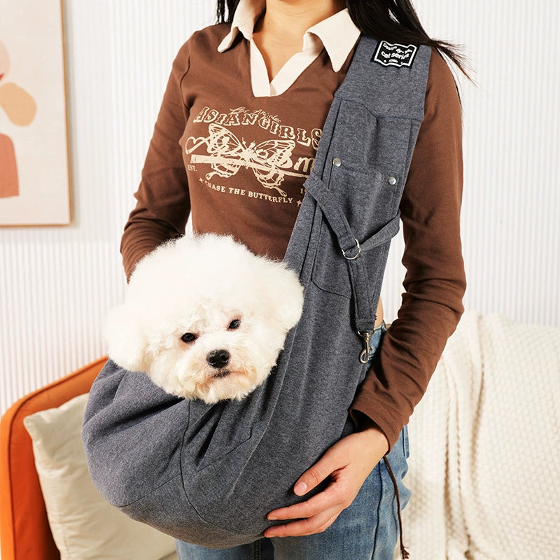Crossbody Cat Bag Pet Outing Portable Backpack Small Size Dogs Dog Outing Handy Gadget Cat Outerwear Chest Pocket Cat Bag