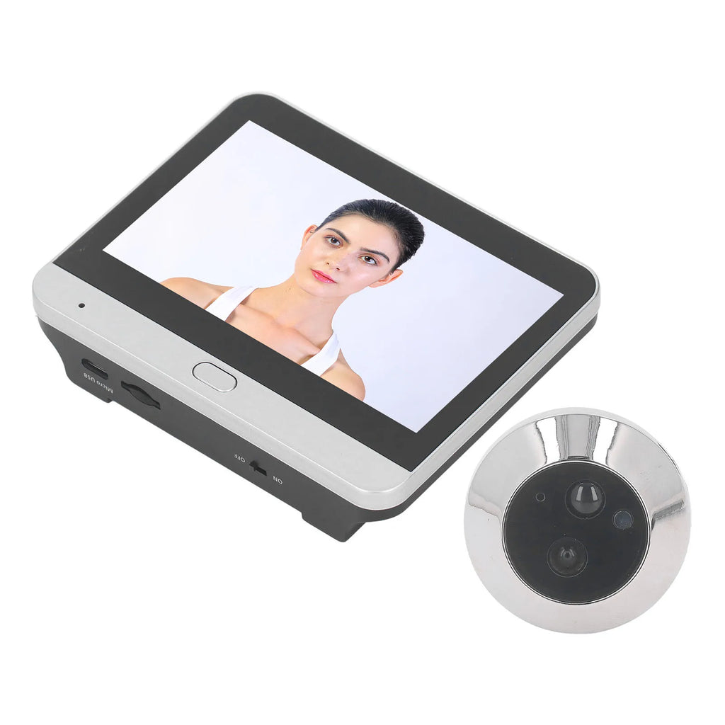 Digital Door Viewer 120 Degree Wide Angle Peephole Camera 1080P Automatic Snapshot with 4.3in  LCD Monitor for Home