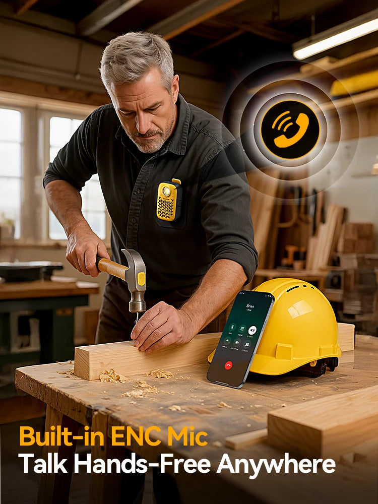 Joyroom Wearable Bluetooth Speakers,IP67 Waterproof,Clip-On Portable Small Personal Speaker/Clean Sound/Stereo Pair/Wireless 5.4