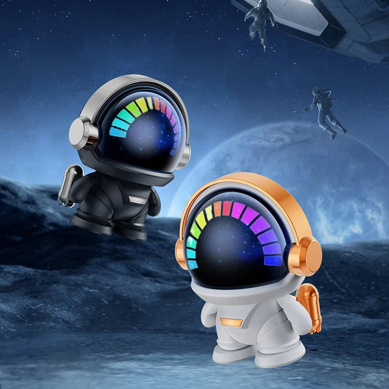 TWS Mini Smart Astronaut Bluetooth Speaker Colorful Lights Surround Sound Portable Audio In Mic Home Decorative Christmas Gifts