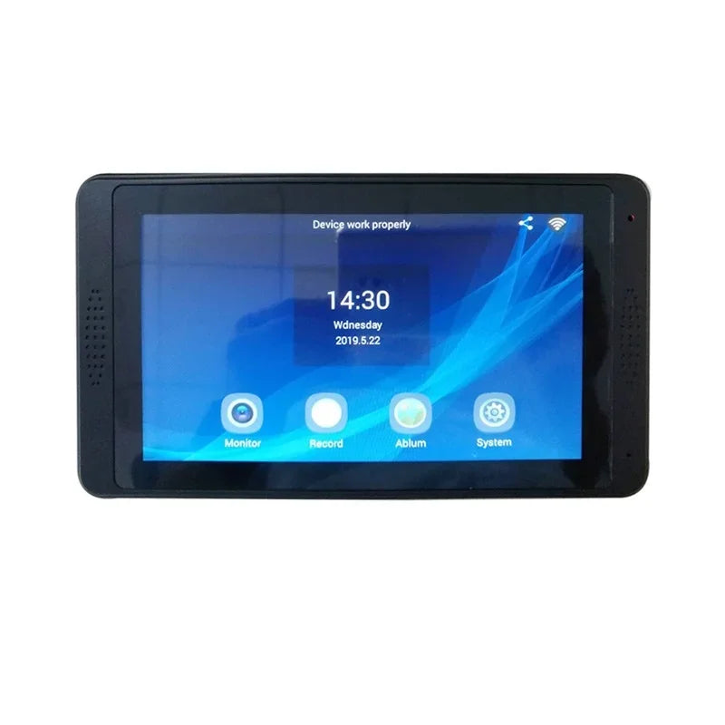 Video Intercom Doorbell Kits 7'' Monitor Wired Wifi Video Door Phone System IR Camera with Electric Lock +Exit+ APP Control