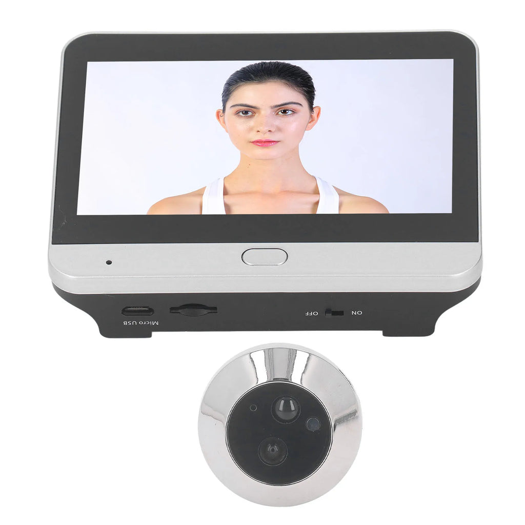 Wireless Peephole Camera 1080P 120 Degree Viewing Night Vision Intercom Digital Door Viewer with 4.3 Inch Color Monitor