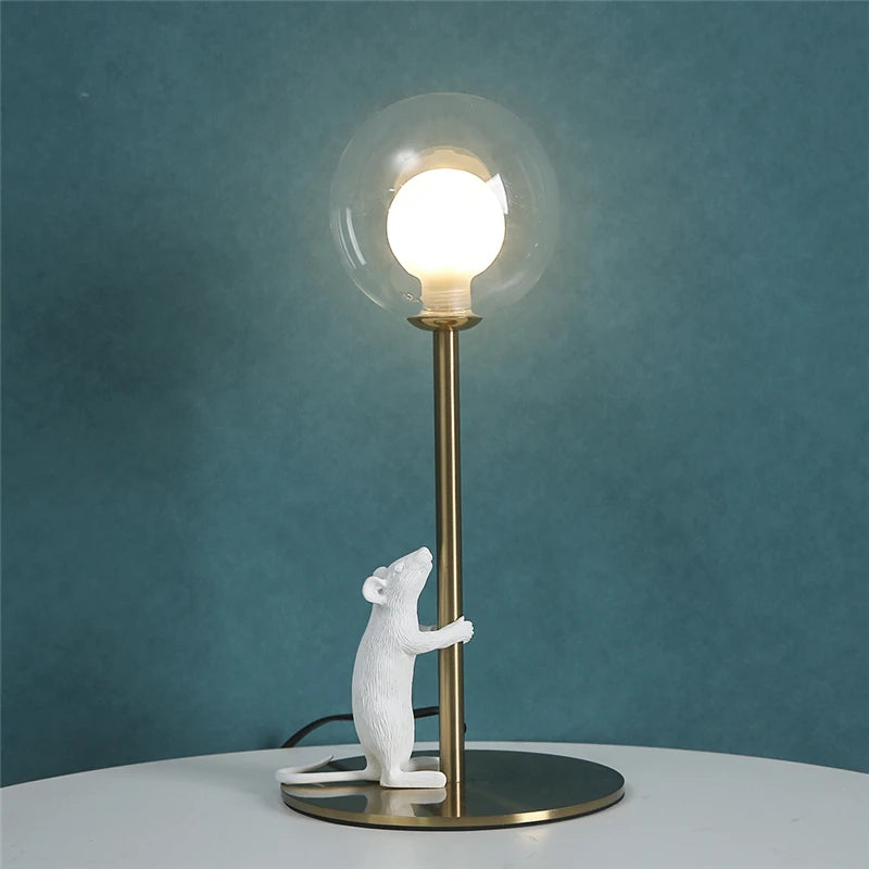 Modern Decorative Floor Lamps Resin Animal Stand Lamps LED Desk Lights Mouse Table Lamps Home Decor Desk Lamp Lighting Fixtures