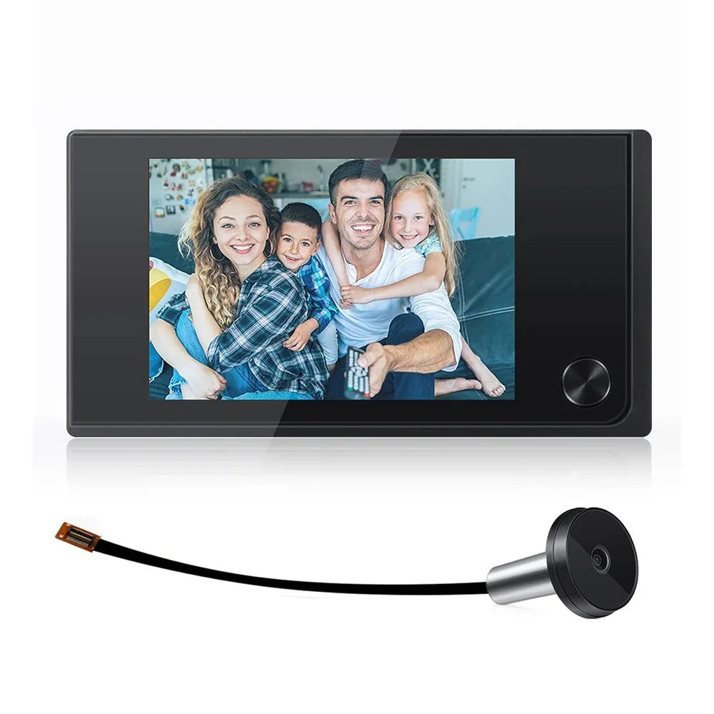Wsdcam 3.5 inch Digital Door Viewer Camera 120° Wireless Doorbell Smart Home Door Camera Peephole Doorbell with Monitor Mirilla