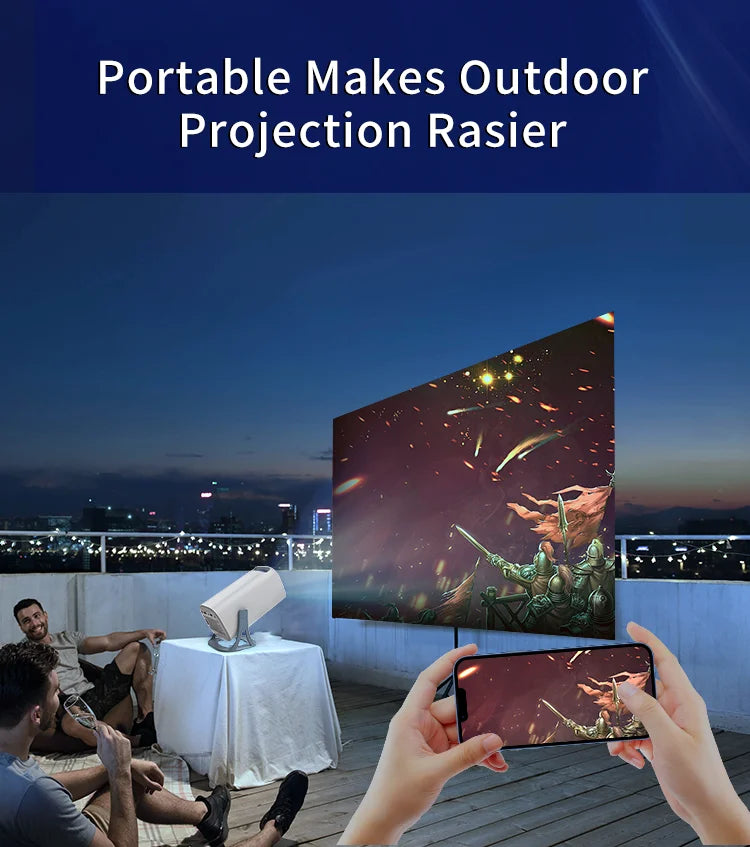 3000+Games Projectors  4K HD wifi 6 BT5.4 Android 11 64G home theaters sound Low noise Dual gamepads Outdoor Projetor