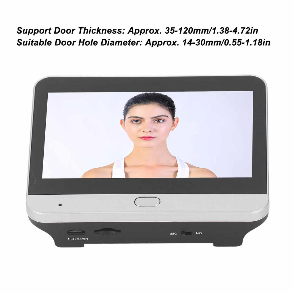 Wireless Peephole Camera 1080P 120 Degree Viewing Night Vision Intercom Digital Door Viewer with 4.3 Inch Color Monitor