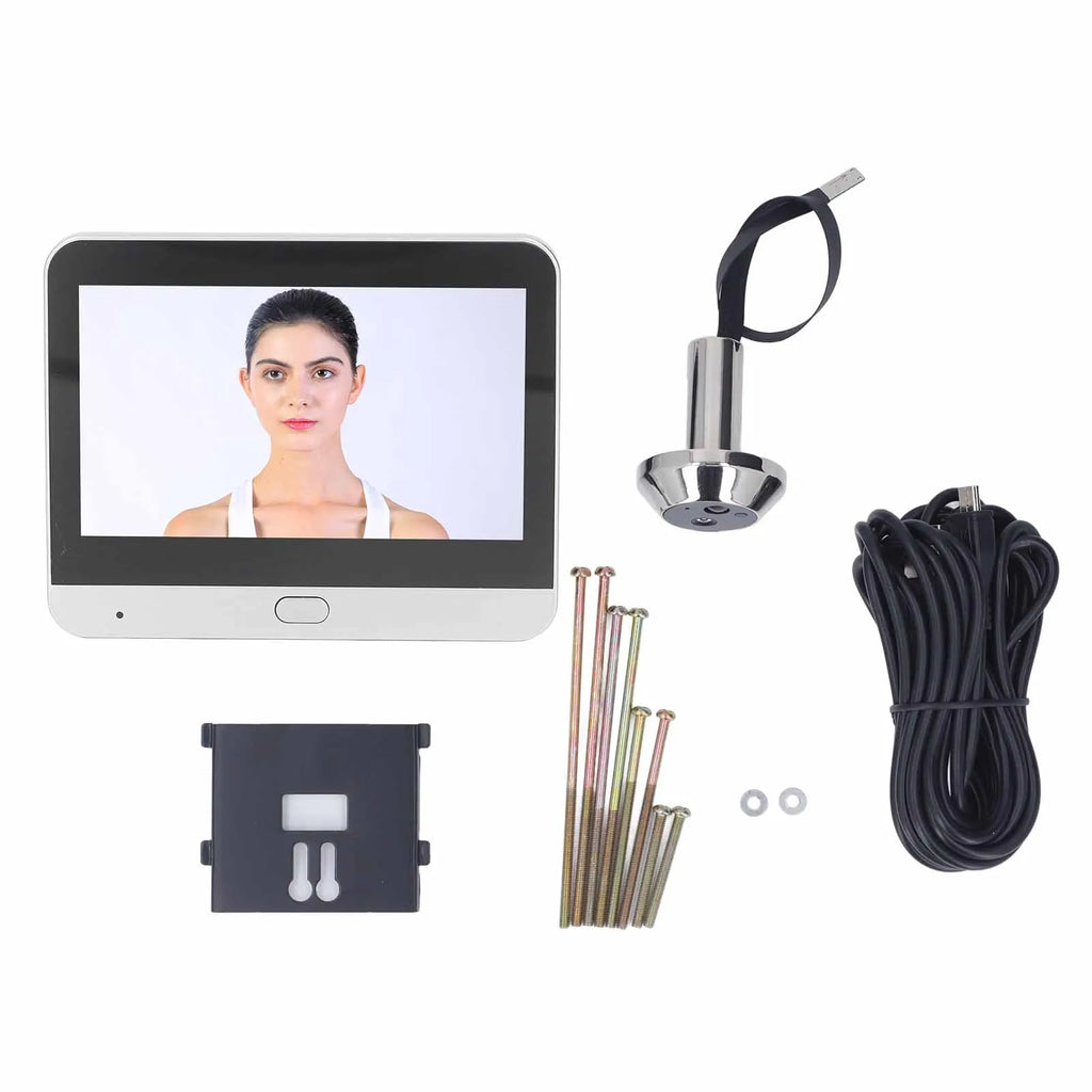 Digital Door Viewer 120 Degree Wide Angle Peephole Camera 1080P Automatic Snapshot with 4.3in  LCD Monitor for Home