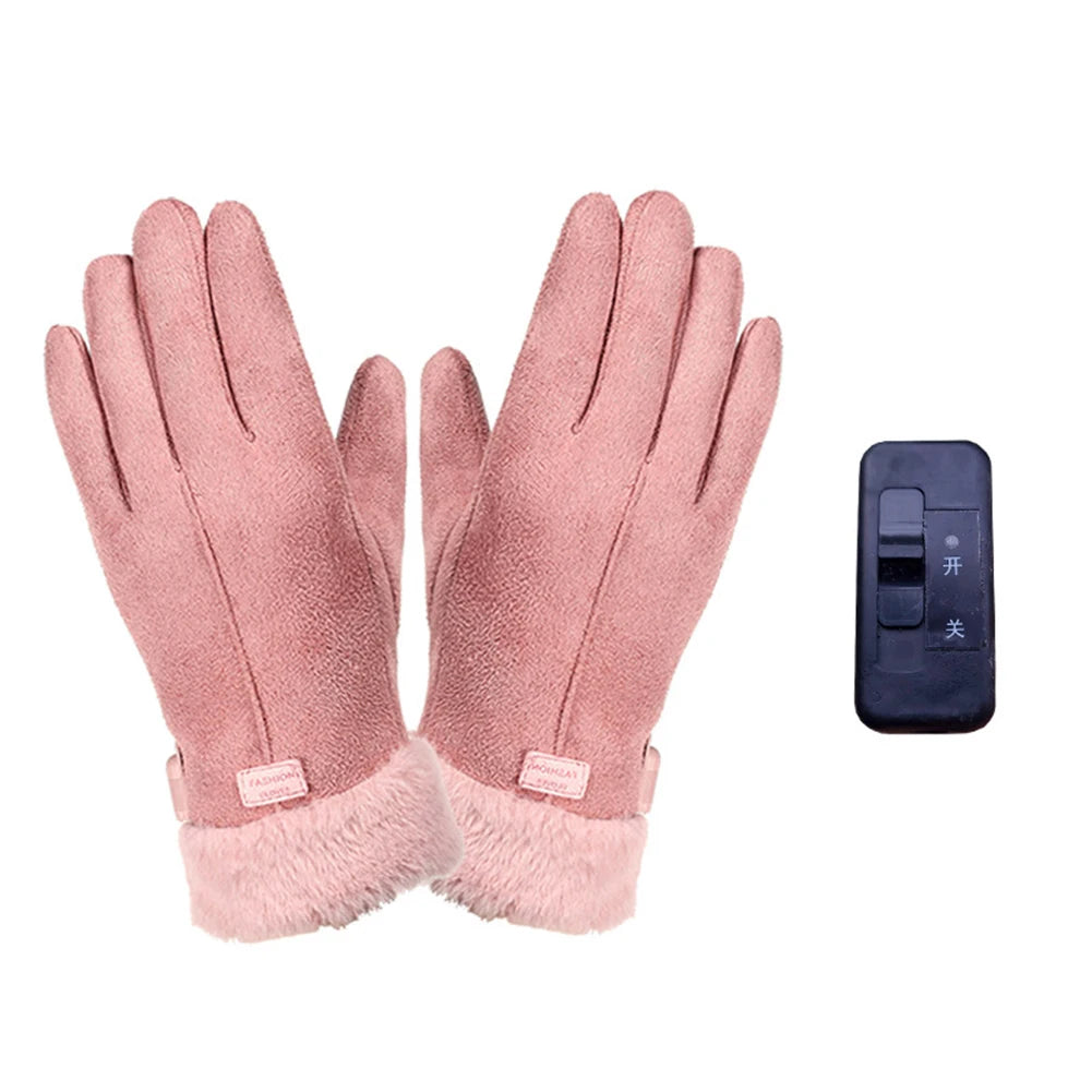 USB Warm Hand Heating Gloves Ergonomics Touch Screen USB Electric Heating Gloves Constant Temperature for Indoor Home Outdoor