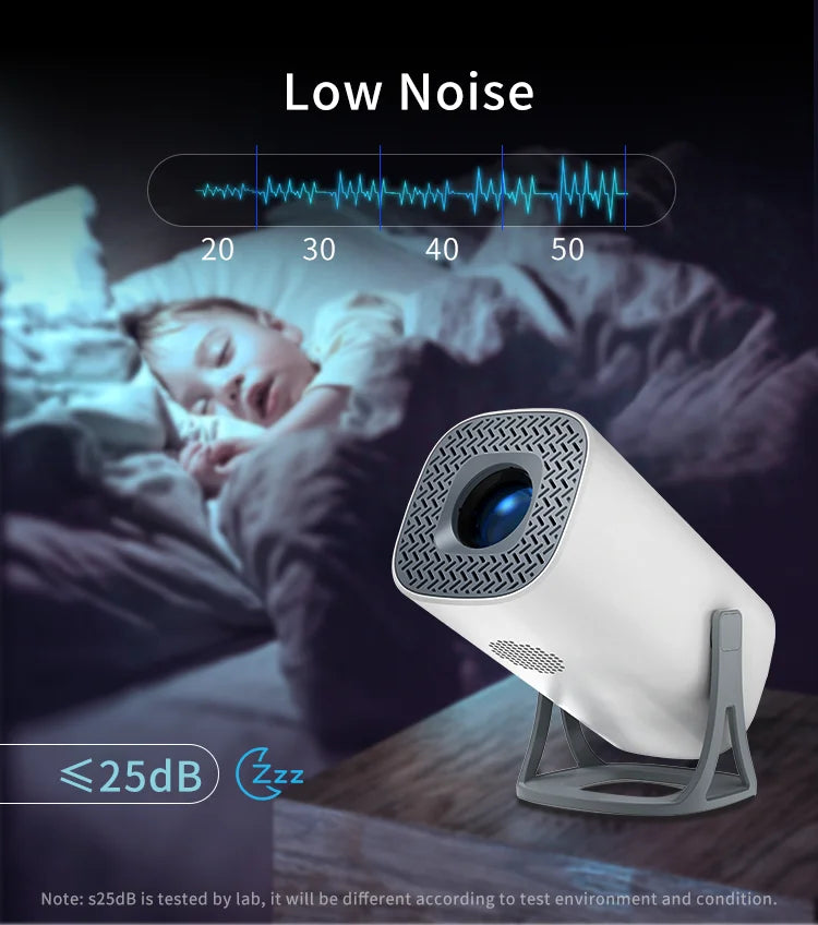 3000+Games Projectors  4K HD wifi 6 BT5.4 Android 11 64G home theaters sound Low noise Dual gamepads Outdoor Projetor