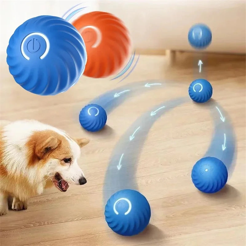Smart Dog Toy Ball Electronic Interactive Pet Toy Moving Ball USB Automatic Moving Bouncing for Puppy Christmas gift Cat Product