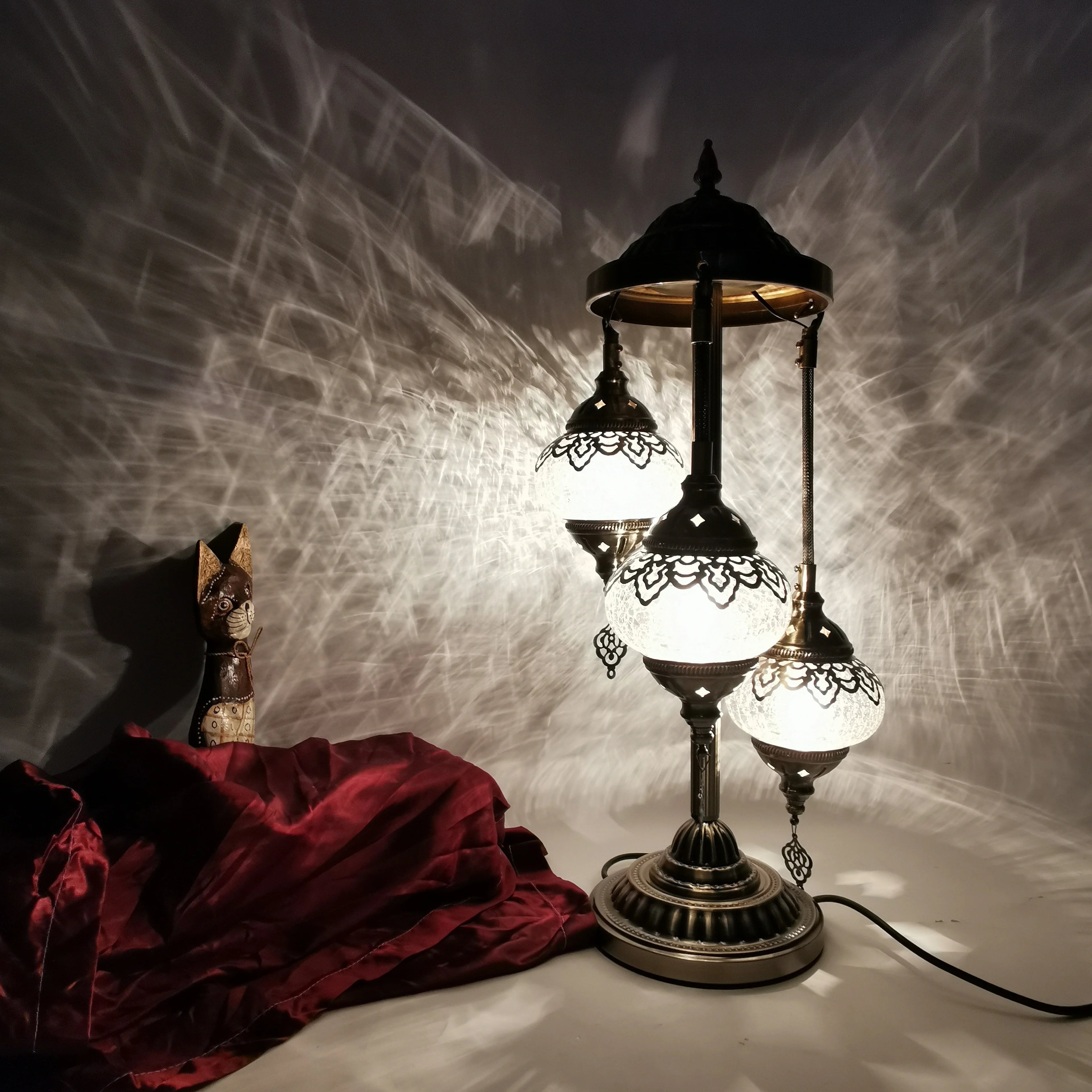 Crystal Lamp Creative Glass Floor Lamp Corridor Bar Hotel Indoor Crystal 3 Floor Lamp