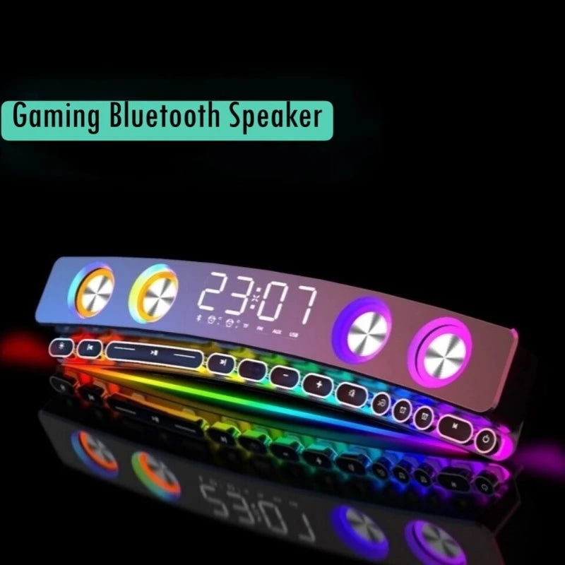High Quality Bluetooth Speakers Sound Bar RGB 3D Stereo Surround Subwoofer AUX FM Radio Home Clock Computer Music Center Hot New