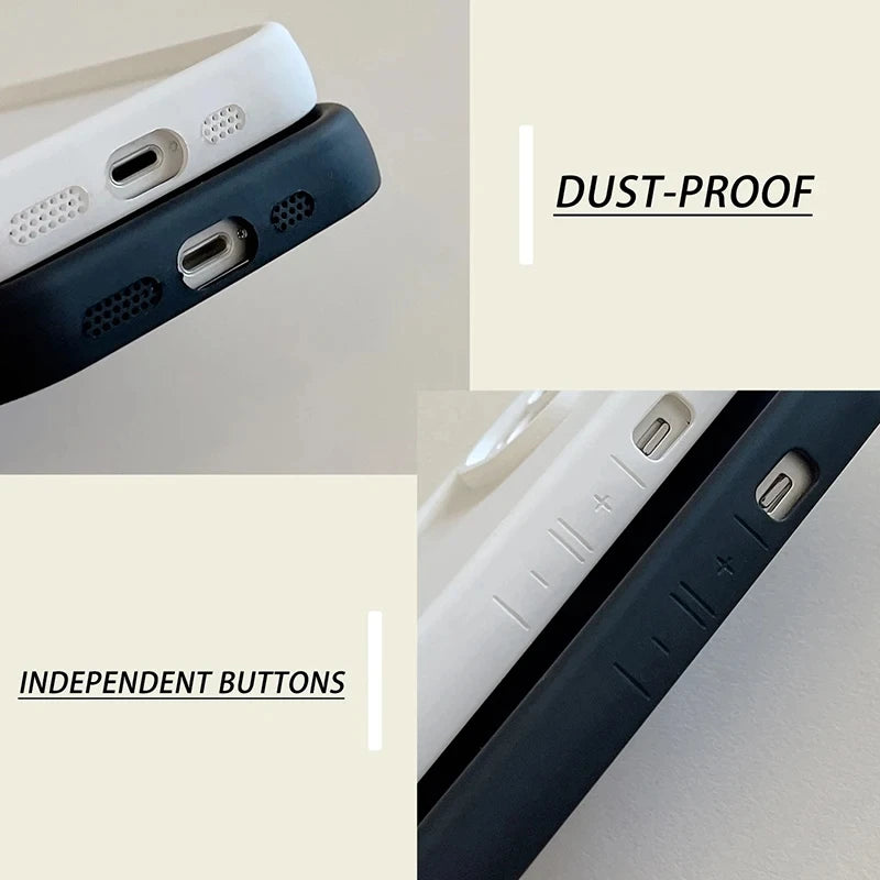 Cartoon Cute T-Totoros Phone Case For iPhone 17 Air 16 16E 15 14 13 12 11 Pro Max X XS X S Max XR SE 2020 SE4 7 8 Silicone Cover