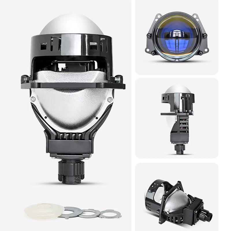 2pcs Bi LED Projector Lenses 3 Inch For Headlight Hella 3R G5 6000K Auto Lamp  Car Lights Retrofit Kits Hyperboloid Lens