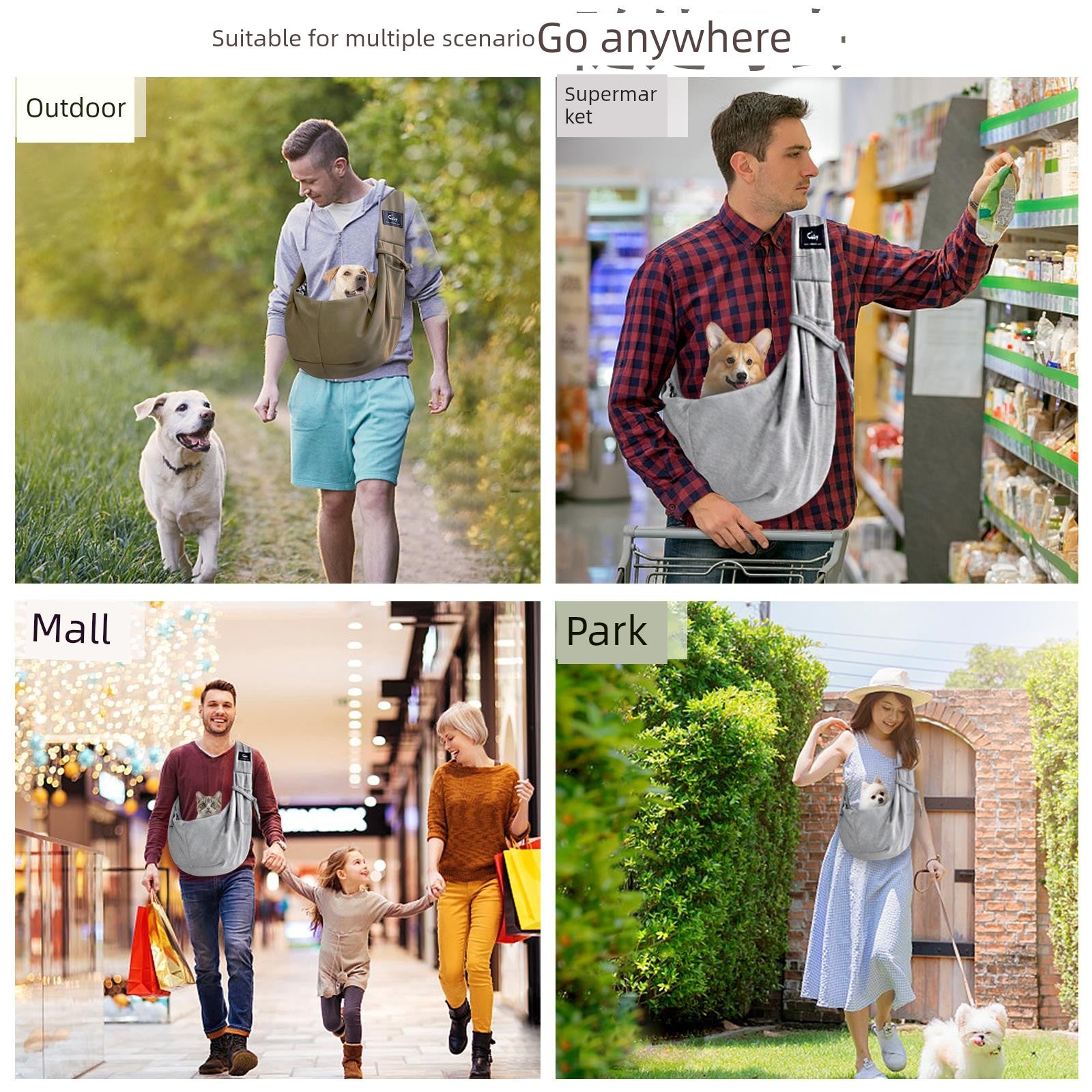 Crossbody Cat Bag Pet Outing Portable Backpack Small Size Dogs Dog Outing Handy Gadget Cat Outerwear Chest Pocket Cat Bag