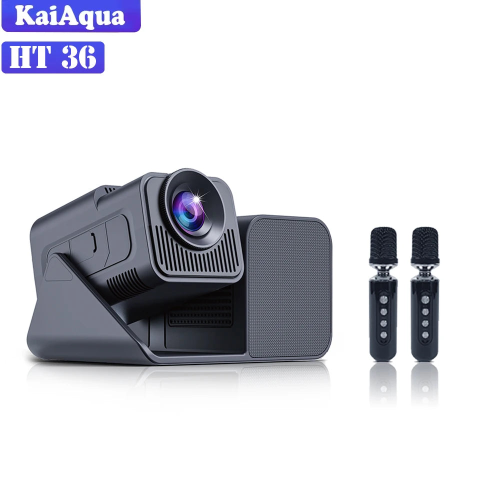 Double Eleventh Promotion HT36 Support 4K Projector 200ANSI Android 11.0 BT5.0 Full HD Home Theater Movie KTV Karaoke Projectors