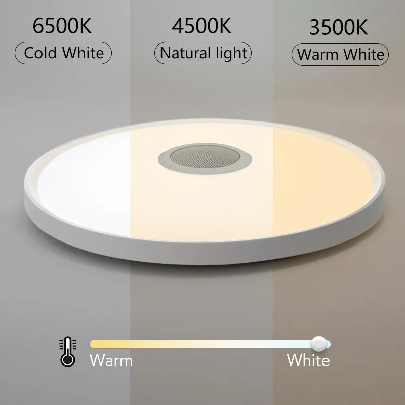 MARPOU Smart Ceiling Lights TUYA RGB Dimming Modern Music Light With Remote Control 32W 45W 47W AC220V For Bedroom Living room