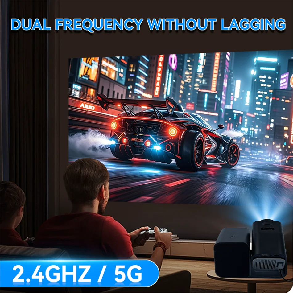 Double Eleventh Promotion HT36 Support 4K Projector 200ANSI Android 11.0 BT5.0 Full HD Home Theater Movie KTV Karaoke Projectors