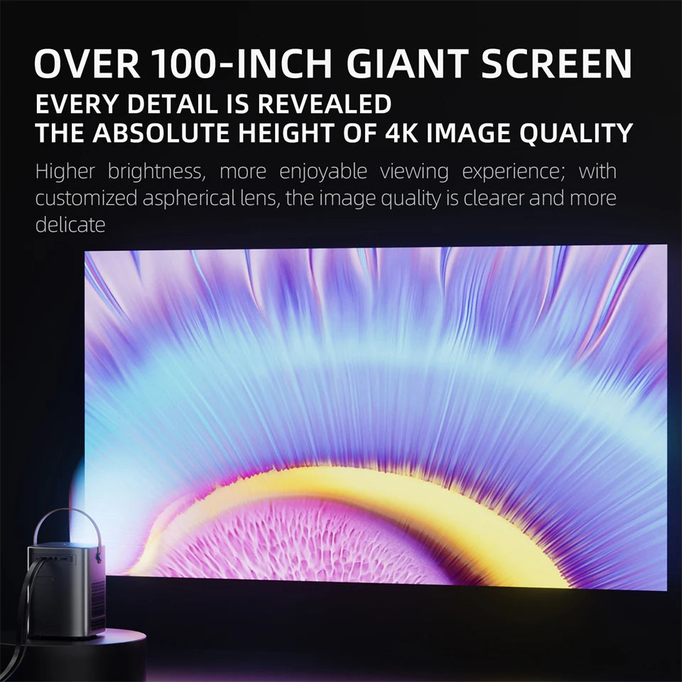 2025New HY6 Android 9.0 Projector 4K Electron Focus Projector Wifi6 BT5.0 LED Projector 4K Full HD Home Theater Beamer Proyector