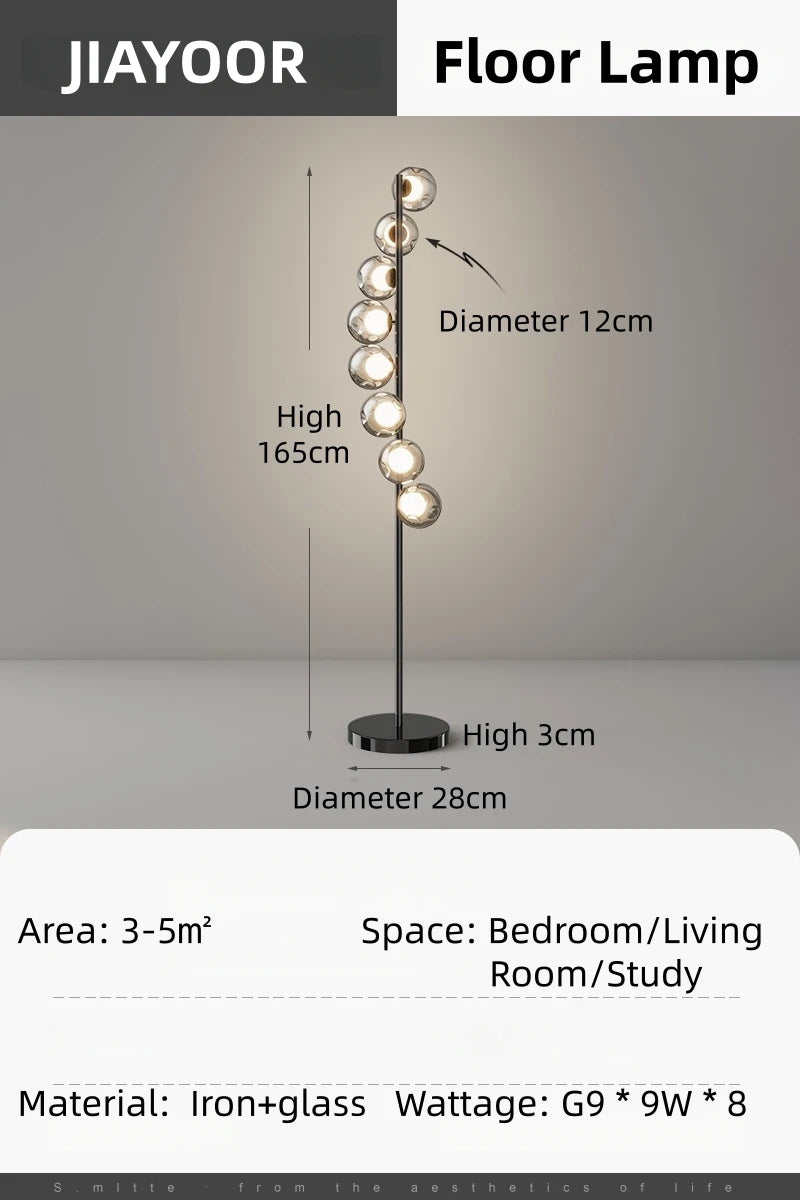 Luxury Modern LED Floor Lamps For Living Room Sofa Bedroom Bedside Stand Lights Hotel Villa Study Lustre Home Decoration Fixture