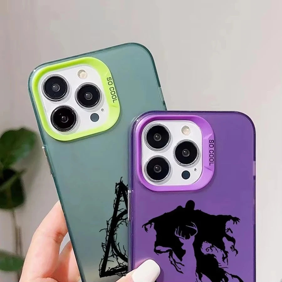 Luxury Phone Case For iPhone 16e 16 Pro Max 15 14 Plus 13 12 Mini 11 Shockproof Silicone Magic Potters Wand Harries Back Cover