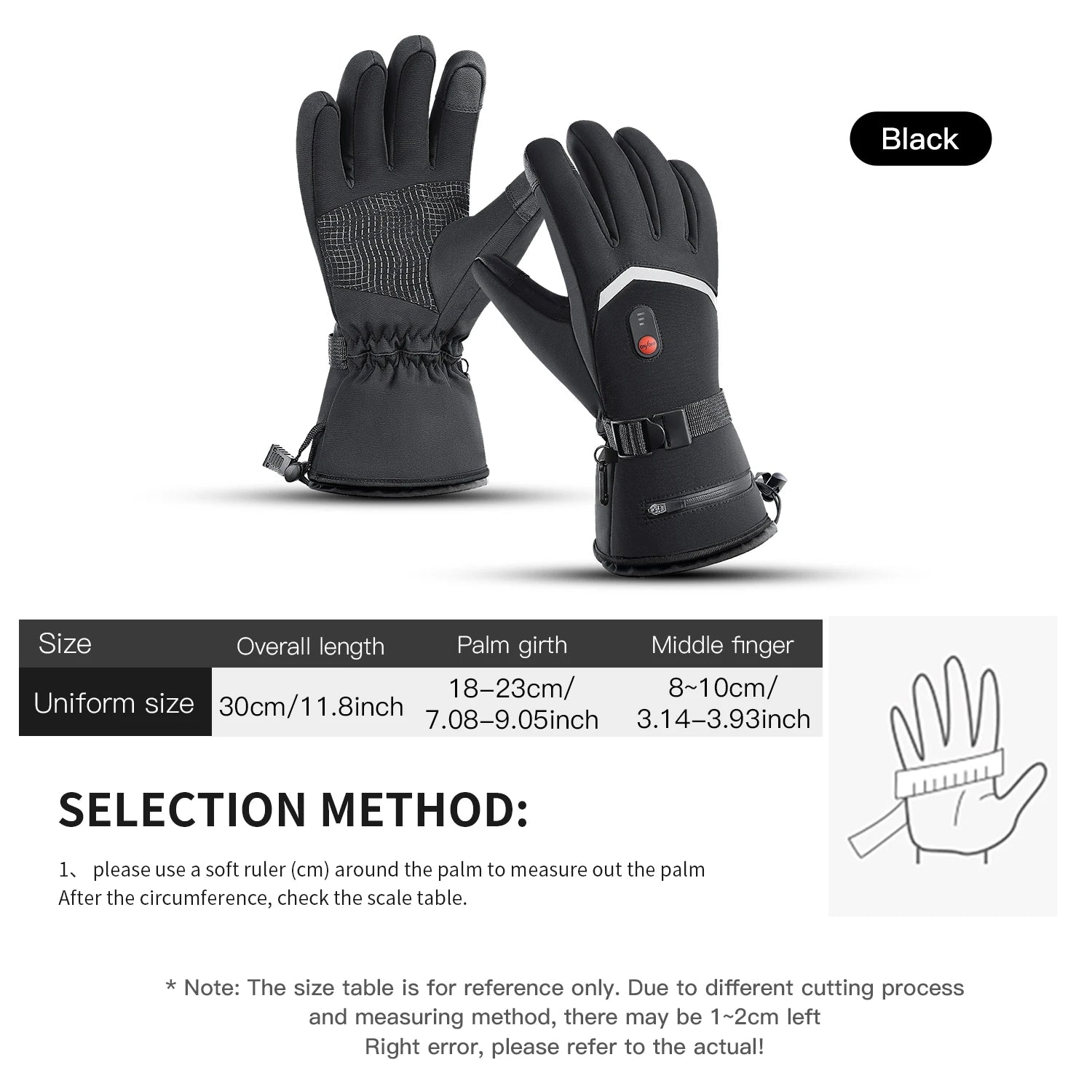 Electric Heated Gloves Motorcycle Winter Moto Heated Gloves Warm Waterproof Rechargeable Heating Thermal Gloves For Snowmobile