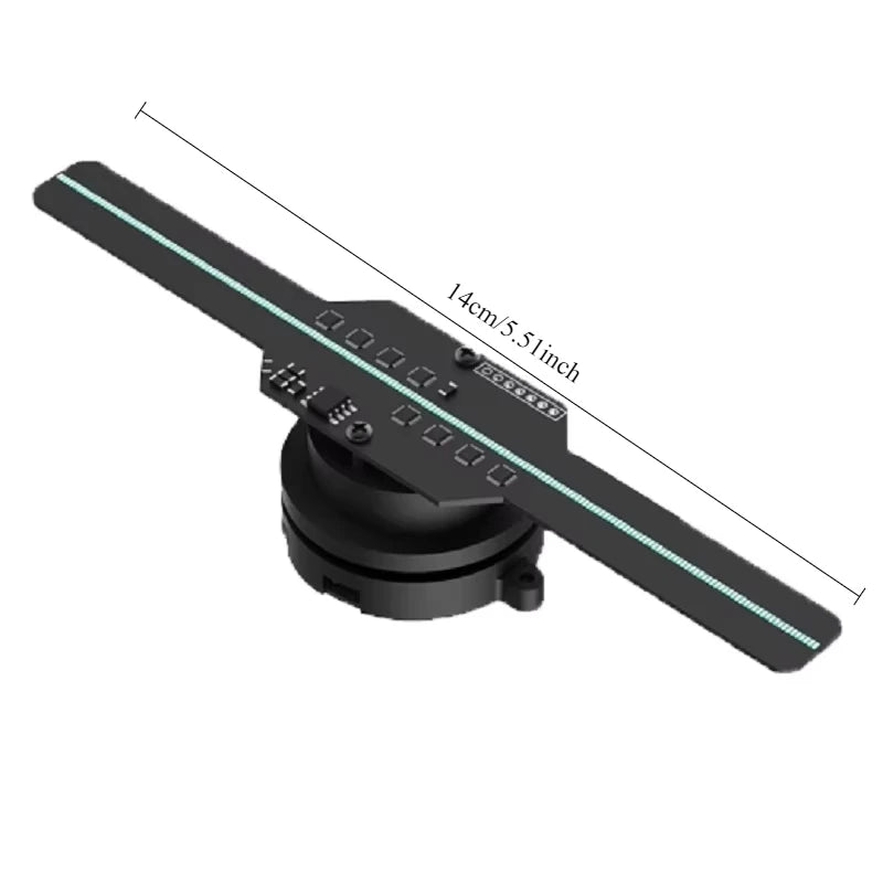 3D Hologram Fan Projector with LED High-definition Display Suitable for Attracting Attention Mall Dining Hologram Fan
