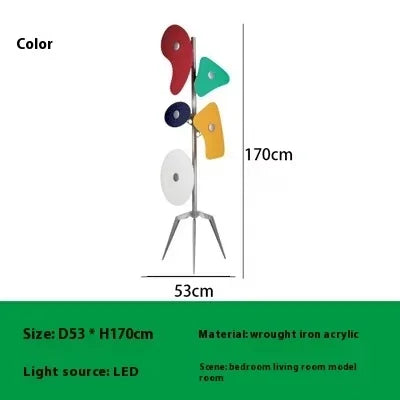 Scandinavian Floor Lamp Creative led color light Acrylic Orbital Lamp Designer kawaii lamp Living Room bedroom corner sofa light