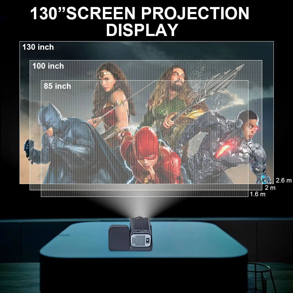 Double Eleventh Promotion HT36 Support 4K Projector 200ANSI Android 11.0 BT5.0 Full HD Home Theater Movie KTV Karaoke Projectors
