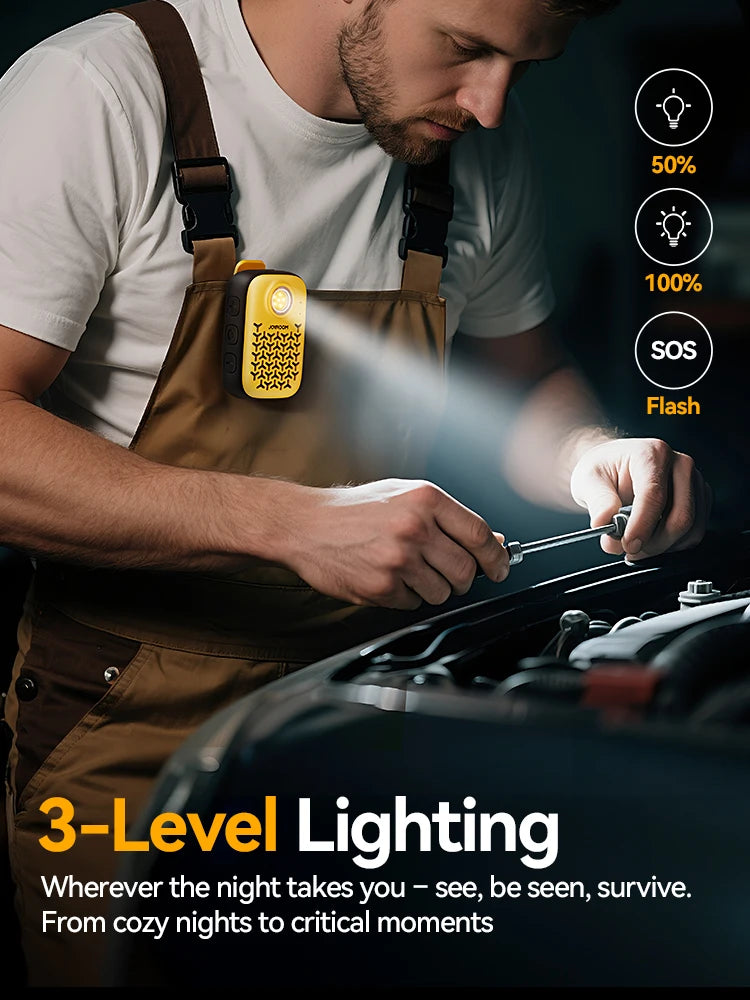 Joyroom Wearable Bluetooth Speakers,IP67 Waterproof,Clip-On Portable Small Personal Speaker/Clean Sound/Stereo Pair/Wireless 5.4