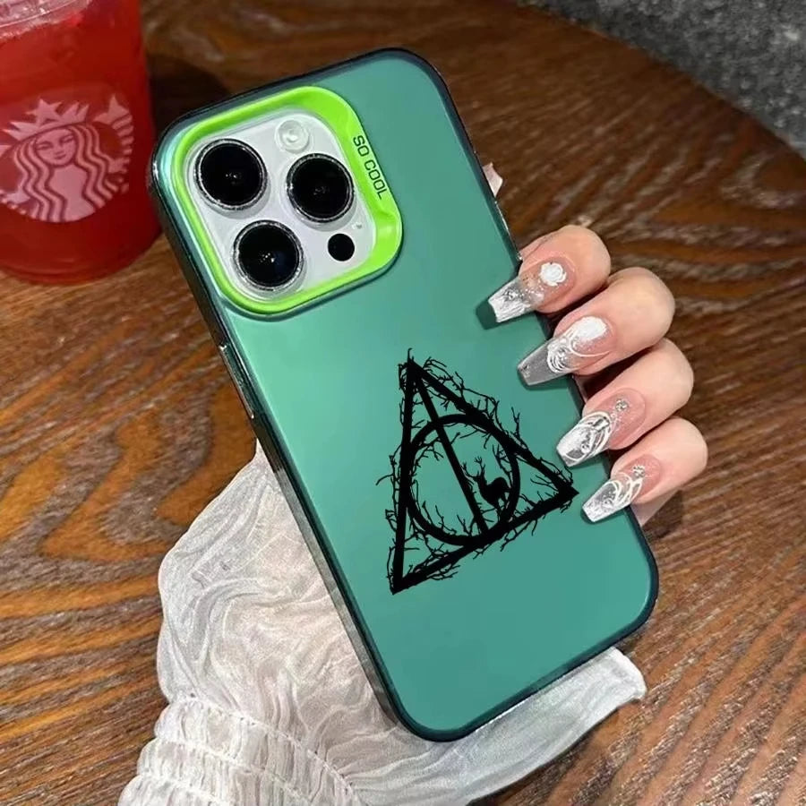 Luxury Phone Case For iPhone 16e 16 Pro Max 15 14 Plus 13 12 Mini 11 Shockproof Silicone Magic Potters Wand Harries Back Cover