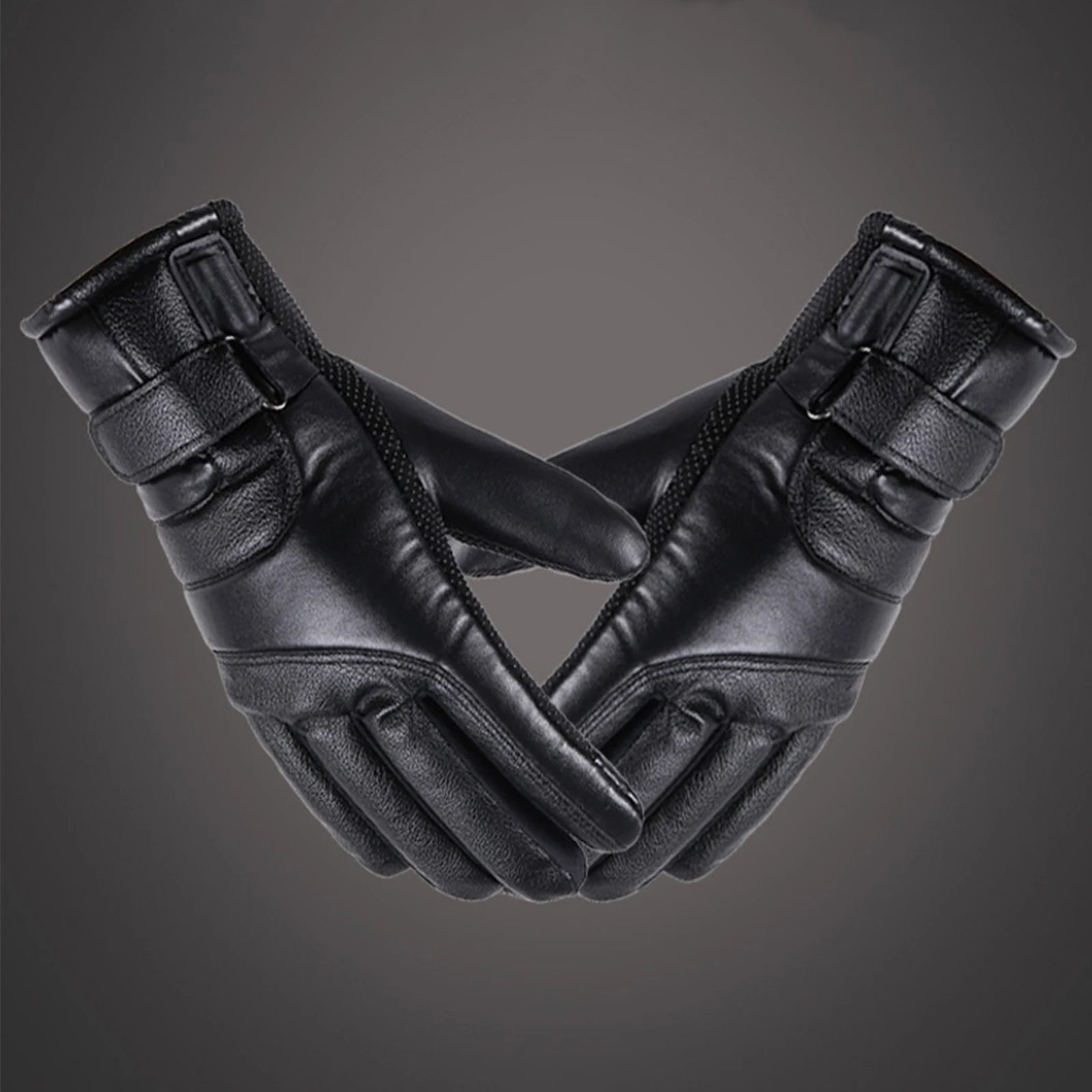 2025 NEW Touchscreen Hand Warmer Windproof Soft Leather Heating Gloves for Motorcycle Thermal Gloves for Winter Ski Sports