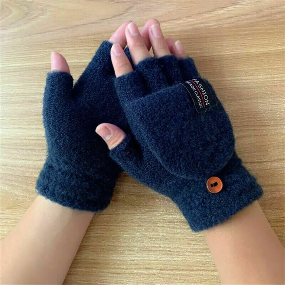 Mitten Winter Heated Gloves USB Electric Heating Gloves Full&Half Finger Warmer Gloves