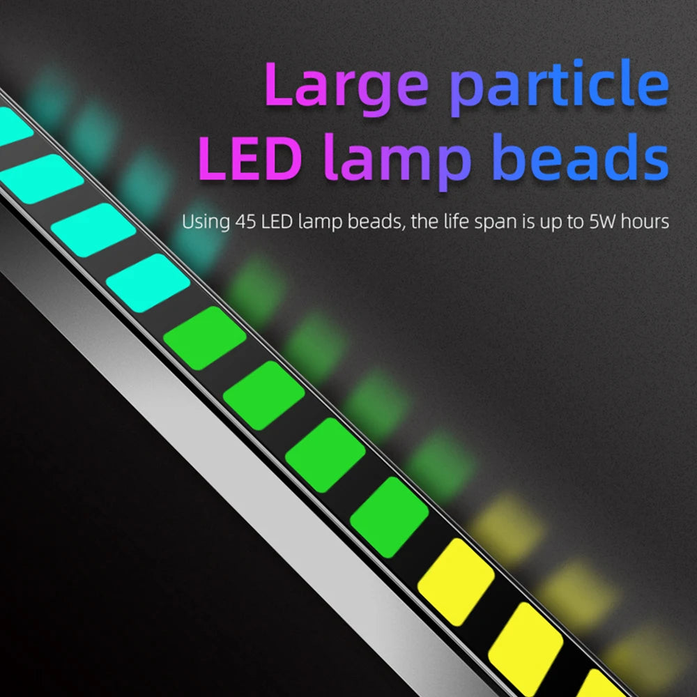 2023 NEW 1.2M Led Floor Light RGB Smart Rhythm Light Bar Remote APP Control Led Music Bar Light 45LED Sound Control Lamp Party