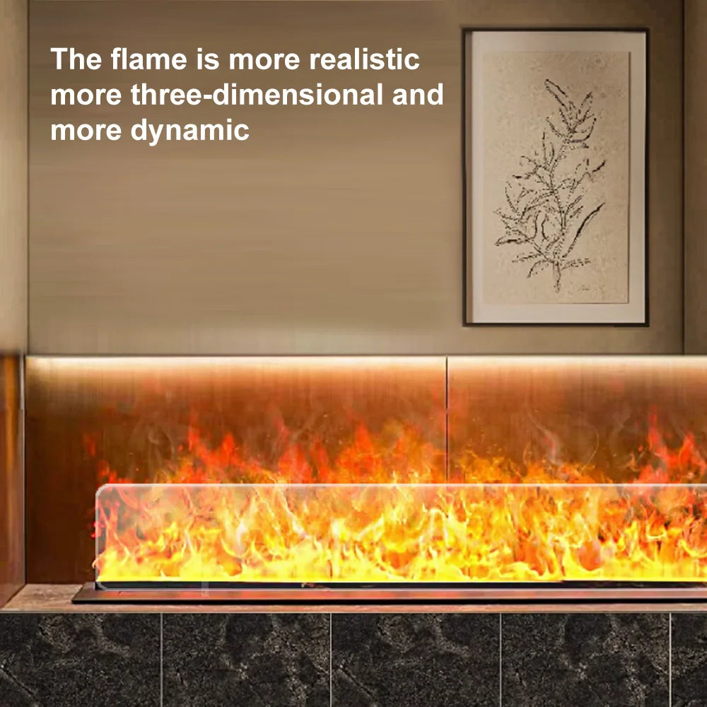 Intelligent water replenishment multi-color atomization fireplace designer luxury home decoration 3D atomization fireplace