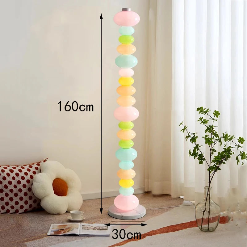 Modern LED Floor Lamp for Living Room Bedroom, Dimmable Standing Lamp with Remote Control, 3 Color Temperatures.