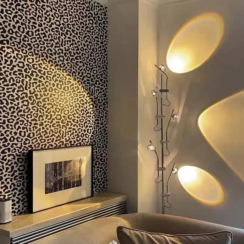 Multi-head and Shadow Dawn Sunset Projection Atmosphere Light Luxury Internet Celebrity Decorative Floor Lamps Personality
