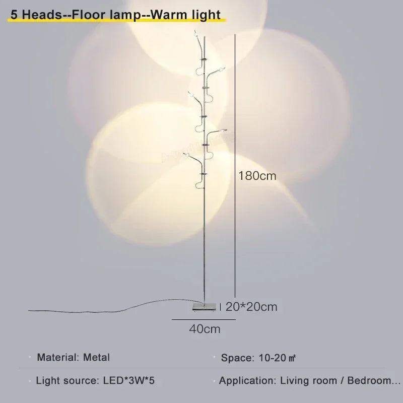 Multi-head and Shadow Dawn Sunset Projection Atmosphere Light Luxury Internet Celebrity Decorative Floor Lamps Personality
