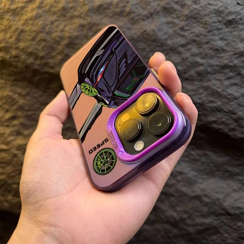 Luxry Sports Car Phone Case For iPhone 11 12 13 14 15 16 Pro Max XS XR X 7 8 Plus Mini SE Shockproof Bumper Fundas