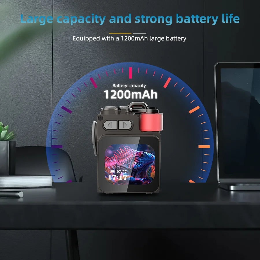 Newest Wireless Bluetooth Metal Mechanical Speaker With LED Display Screen RGB Desktop Subwoofer Support Calendar Alarm Clock