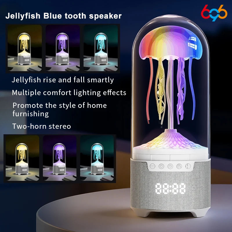 696 Portable Colorful Jellyfish Blue Tooth Speaker 3D HiFi Stereo Music Sports Jellyfish Audio Support TF Card For Home Office