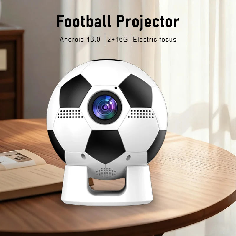 Home projector YT600. Football shaped projector. Fashionable and beautiful, it can also be used as a decoration.