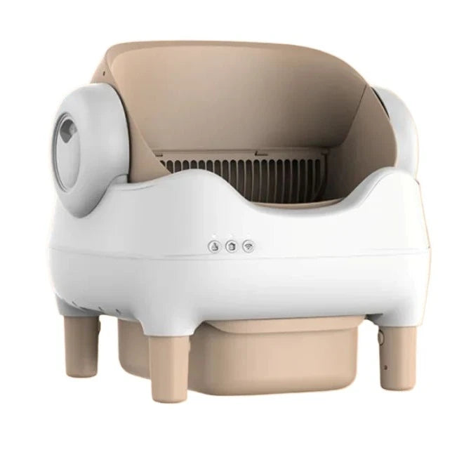 Smart Automatic Cat Litter Box Self Cleaning Open Top Electric Scooper for Large Cats