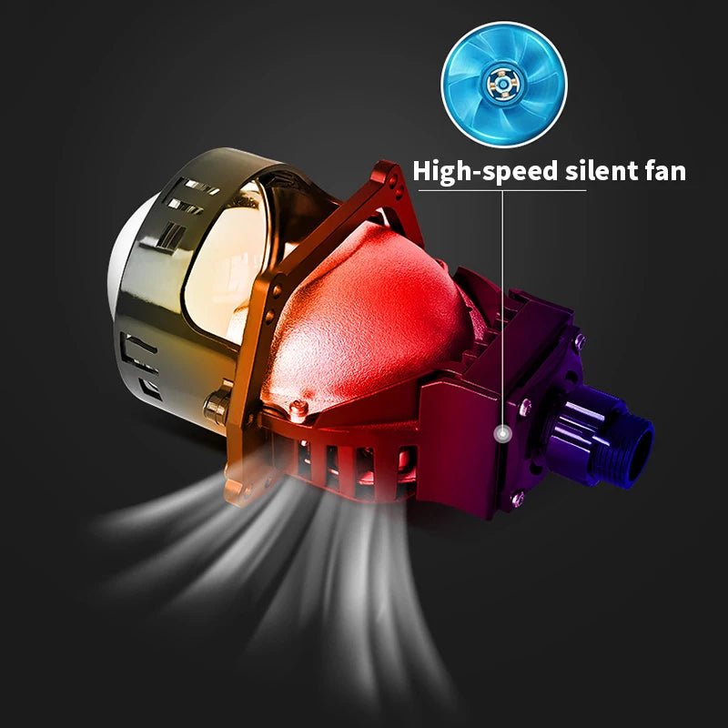 2pcs Bi LED Projector Lenses 3 Inch For Headlight Hella 3R G5 6000K Auto Lamp  Car Lights Retrofit Kits Hyperboloid Lens